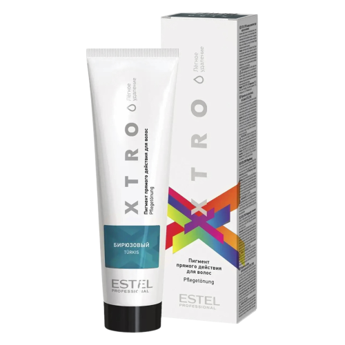 ESTEL XTRO WHITE Пигмент прямого действия для волос Бирюзовый (100 мл)