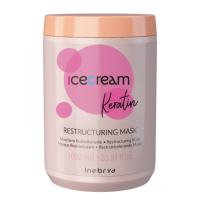 INEBRYA ICECREAM KERATIN RESTRUCTURING MASK Восстанавливающая кератиновая маска (1000 мл)