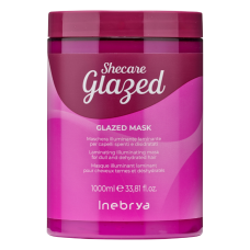 INEBRYA Shecare Glazed Ламинирующая маска для восстановления тусклых и обезвоженных волос (1000 мл)