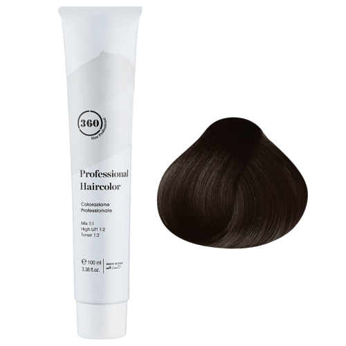Kaaral 360 Permanent Haircolor Перманентный краситель для волос, тон 5.1 (100 мл) 