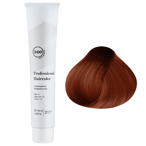 Kaaral 360 Permanent Haircolor Перманентный краситель для волос, тон 7.4 (100 мл) 