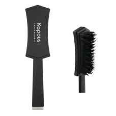 KAPOUS Расческа широкая-трехуровневая щетина, черного цвета