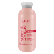 STUDIO Укрепляющий фруктовый бальзам для волос с Гранатом и ягодами Годжи (350 мл)