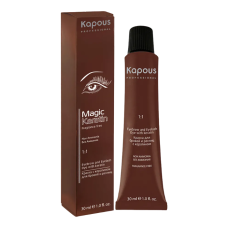 KAPOUS Краска для бровей и ресниц с кератином, коричневый (30 мл)