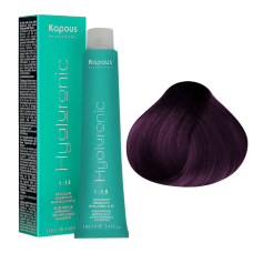 KAPOUS Hyaluronic Крем-краска, 02 Усилитель фиолетовый (100 мл)
