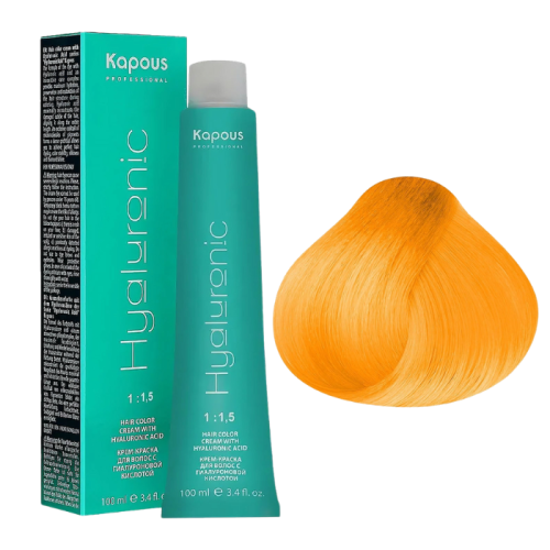 KAPOUS Hyaluronic Крем-краска, 03 Усилитель золотой (100 мл)