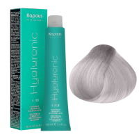 KAPOUS Hyaluronic Крем-краска, 10.012 Платиновый блондин прозрачный табачный (100 мл)
