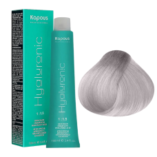 KAPOUS Hyaluronic Крем-краска, 10.012 Платиновый блондин прозрачный табачный (100 мл)
