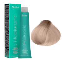 KAPOUS Hyaluronic Крем-краска, 10.23 Платиновый блондин перламутровый (100 мл)