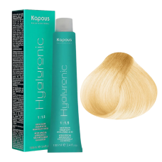 KAPOUS Hyaluronic Крем-краска, 10.3 Платиновый блондин золотистый (100 мл)