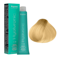 KAPOUS Hyaluronic Крем-краска, 10.34 Платиновый блондин золотистый медный (100 мл)