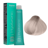 KAPOUS Hyaluronic Крем-краска, 10.081 Платиновый блондин пастельный ледяной (100 мл)