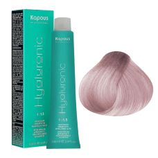 KAPOUS Hyaluronic Крем-краска, 10.084 Платиновый блондин прозрачный брауни (100 мл)