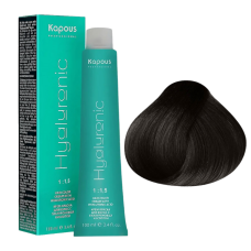 KAPOUS Hyaluronic Крем-краска, 3.0 Темно-коричневый (100 мл)
