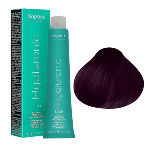 KAPOUS Hyaluronic Крем-краска, 4.6 Коричневый красный (100 мл)
