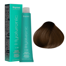 KAPOUS Hyaluronic Крем-краска, 5.23 Светлый коричневый перламутровый (100 мл)