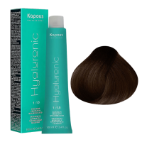 KAPOUS Hyaluronic Крем-краска, 6.12 Темный блондин табачный (100 мл)
