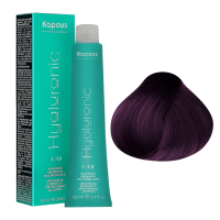 KAPOUS Hyaluronic Крем-краска, 6.2 Темный блондин фиолетовый (100 мл)