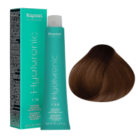 KAPOUS Hyaluronic Крем-краска, 6.45 Темный блондин медный махагоновый (100 мл)