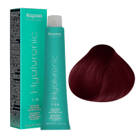 KAPOUS Hyaluronic Крем-краска, 6.66 Темный блондин красный интенсивный (100 мл)