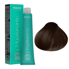 KAPOUS Hyaluronic Крем-краска, 6.28 Темный блондин перламутровый шоколадный (100 мл)