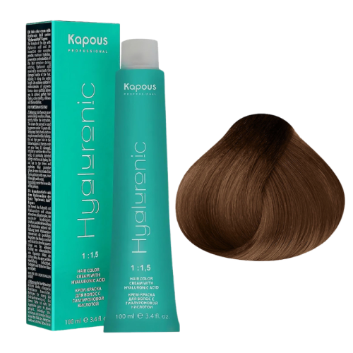 KAPOUS Hyaluronic Крем-краска, 7.35 Блондин каштановый (100 мл)