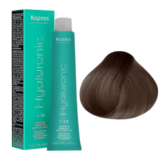 KAPOUS Hyaluronic Крем-краска, 7.81 Блондин карамельно-пепельный (100 мл)