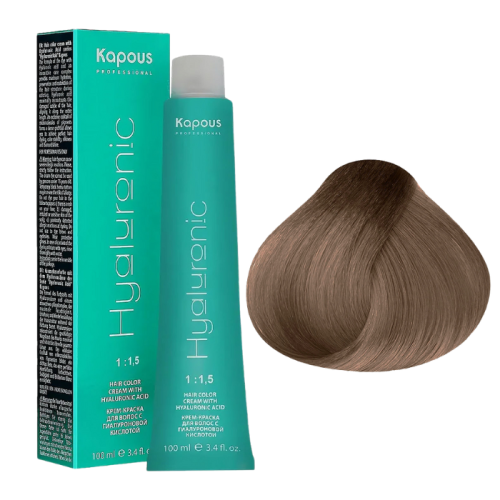 KAPOUS Hyaluronic Крем-краска, 7.23 Блондин перламутровый (100 мл)