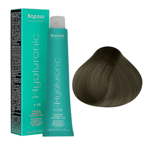 KAPOUS Hyaluronic Крем-краска, 8.00 Светлый блондин интенсивный (100 мл)