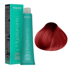KAPOUS Hyaluronic Крем-краска, 8.66 Светлый блондин красный интенсивный (100 мл)