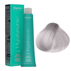 KAPOUS Hyaluronic Крем-краска, 9.012 Очень светлый блондин прозрачный табачный (100 мл)