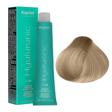 KAPOUS Hyaluronic Крем-краска, 9.1 Очень светлый блондин пепельный (100 мл)