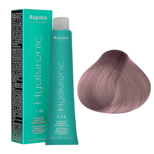 KAPOUS Hyaluronic Крем-краска, 9.2 Очень светлый блондин фиолетовый (100 мл)