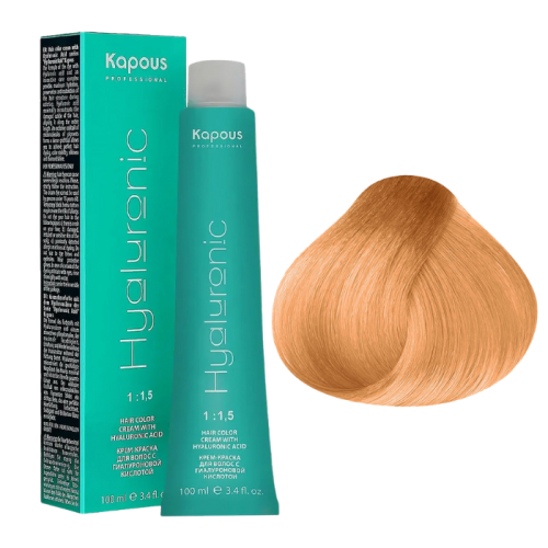 KAPOUS Hyaluronic Крем-краска, 9.34 Очень светлый блондин золотистый медный (100 мл)
