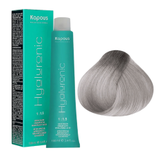 KAPOUS Hyaluronic Крем-краска, 9.12 Очень светлый блондин пепельный перламутровый (100 мл)