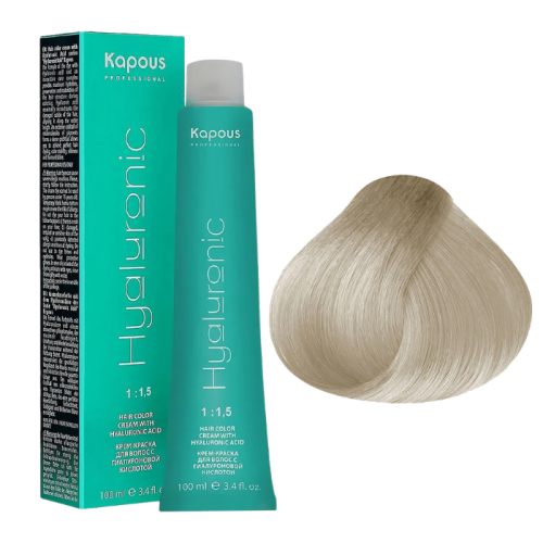 KAPOUS Hyaluronic Крем-краска, 901 Осветляющий пепельный (100 мл)