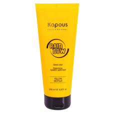 KAPOUS «Rainbow» Краситель прямого действия для волос, желтый (200 мл)