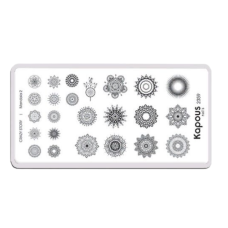 KAPOUS «Crazy story» Mandala 2, пластина для стемпинга