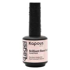 KAPOUS «Вrilliant Base Coat Crystal Peach» Базовое покрытие, кристальный персик (15 мл)