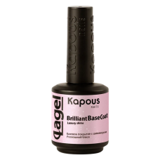 KAPOUS «Lagel» Базовое покрытие с шиммером, роскошный блеск «Brilliant Base Coat Luxury Shine» (15 мл)
