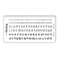 KAPOUS «Crazy story» Alphabet, пластина для стемпинга