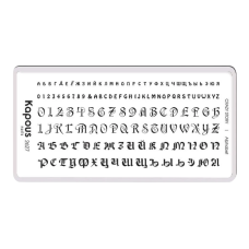 KAPOUS «Crazy story» Alphabet, пластина для стемпинга