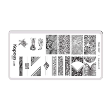 KAPOUS «Crazy story» Animal print 3, пластина для стемпинга