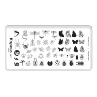 KAPOUS «Crazy story» Animal world, пластина для стемпинга