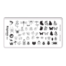 KAPOUS «Crazy story» Animal world, пластина для стемпинга