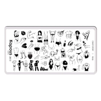 KAPOUS «Crazy story» Body, пластина для стемпинга