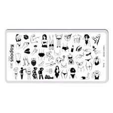 KAPOUS «Crazy story» Body, пластина для стемпинга