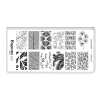 KAPOUS «Crazy story» Botanics 1, пластина для стемпинга