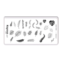 KAPOUS «Crazy story» Botanics 2, пластина для стемпинга