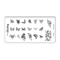 KAPOUS «Crazy story» Butterfly, пластина для стемпинга